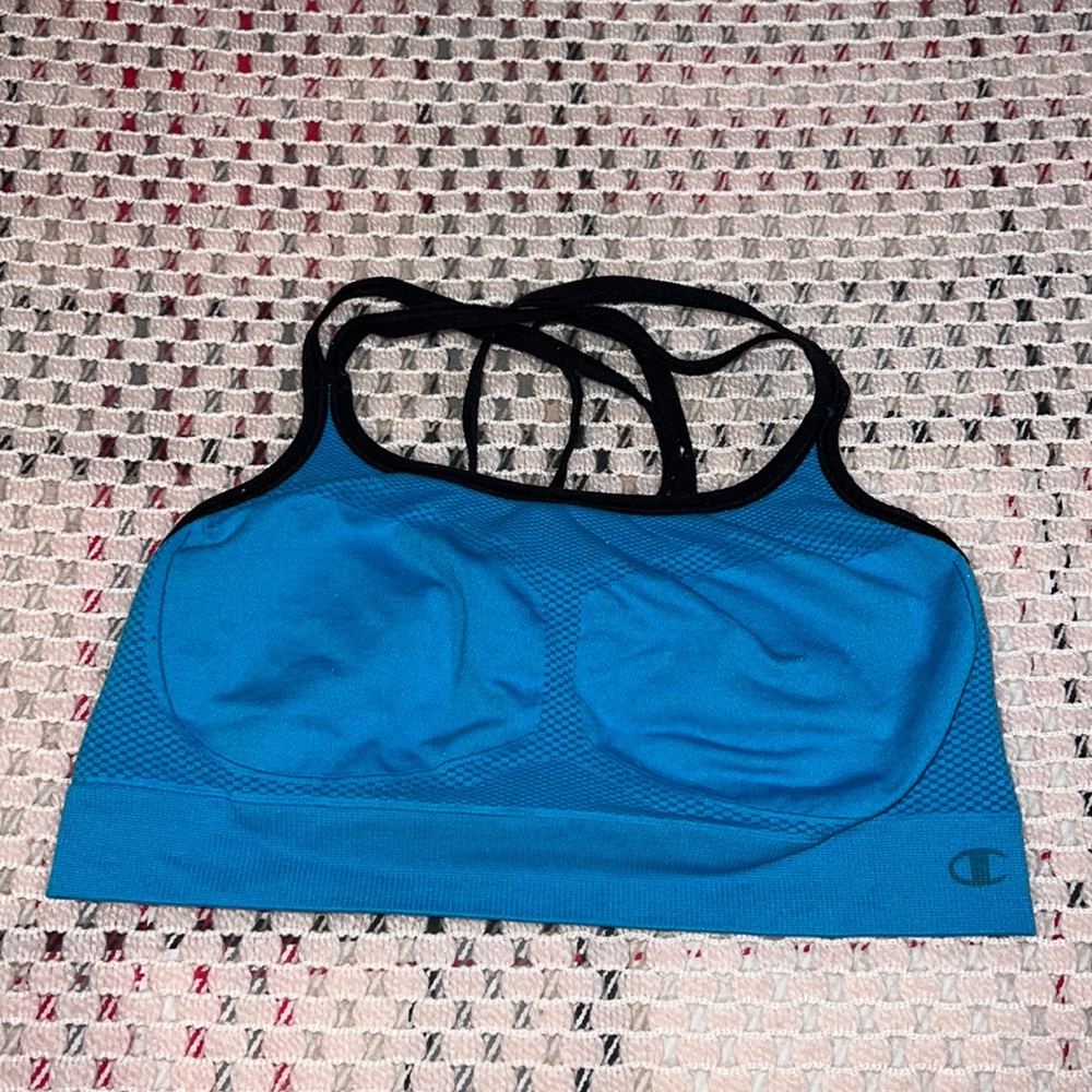 Champion bright blue sports bra